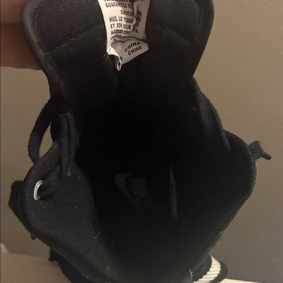 Nike Black and White High-Top Sneakers - Picture 5 of 7